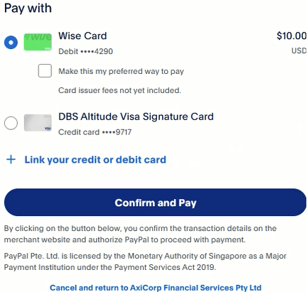 A screenshot of a pay with a credit card

AI-generated content may be incorrect.